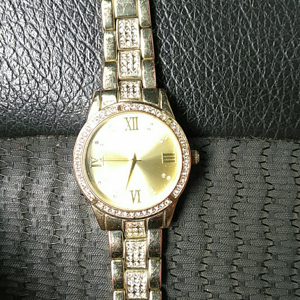 Gold Bezel watch